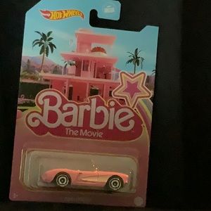 Barbie The Movie Hot Wheels Corvette Car